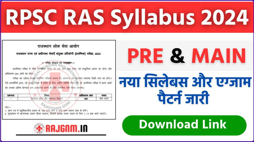 RPSC RAS Syllabus 2024